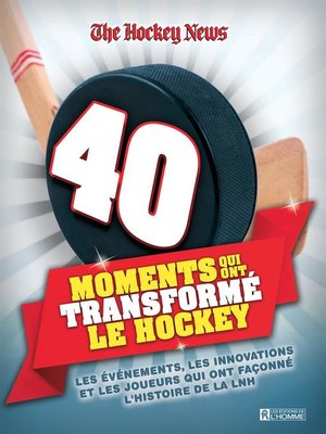 cover image of 40 moments qui ont transformé le hockey